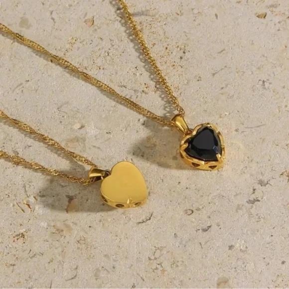 NEW LUXURY 18K GOLD DIAMOND CHAIN NECKLACE, NICE NECKLACE, CUTE NECKLACE - Picture 7 of 9